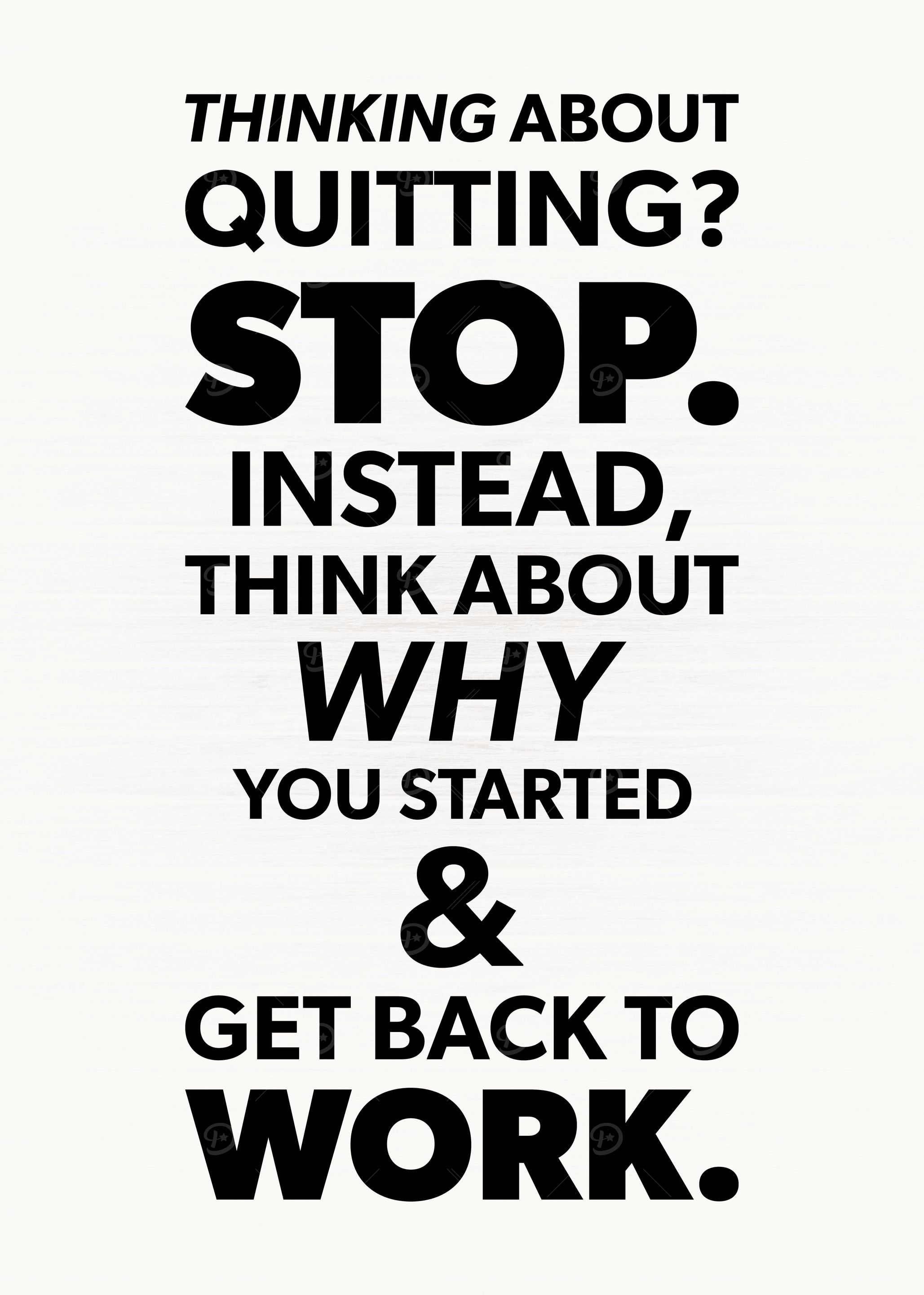 Get Back To Work