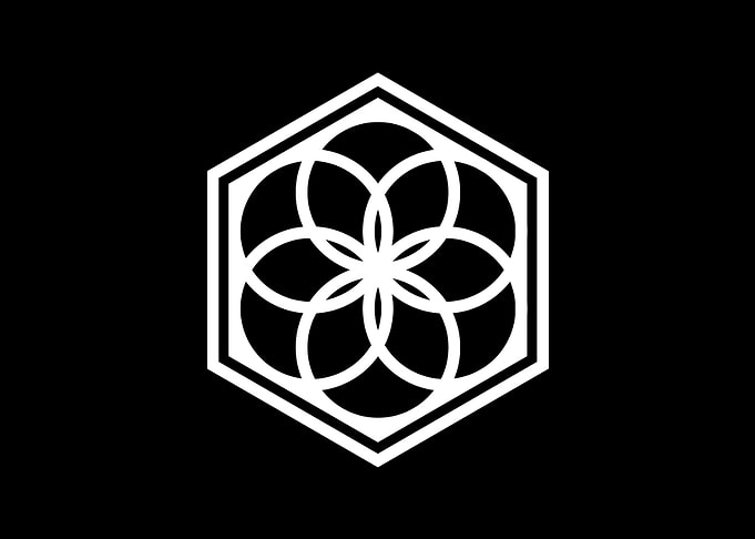 Black Geometric Glyph Rune