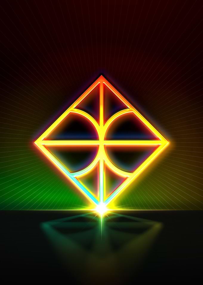 Neon Glyph Mandala Rune