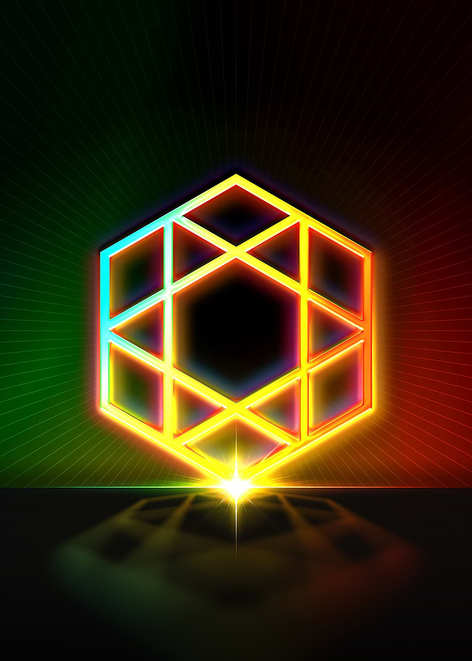 Neon Geometric Glyph Sigil