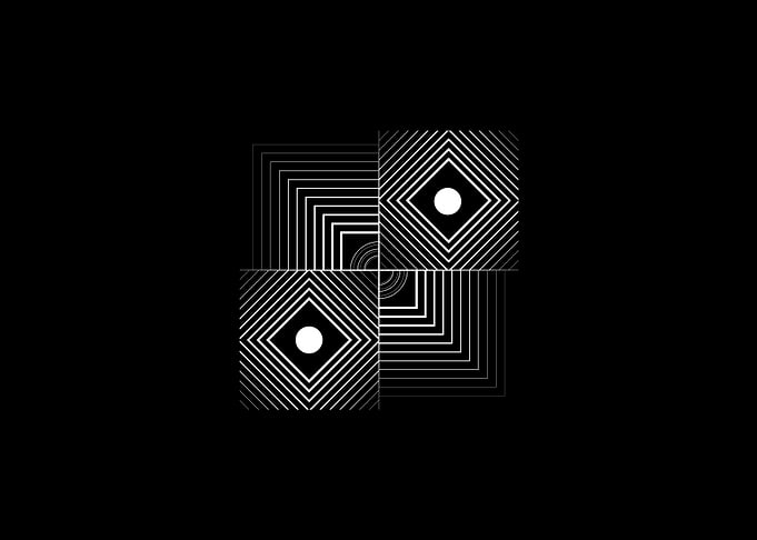 White Sacred Geometry Seal