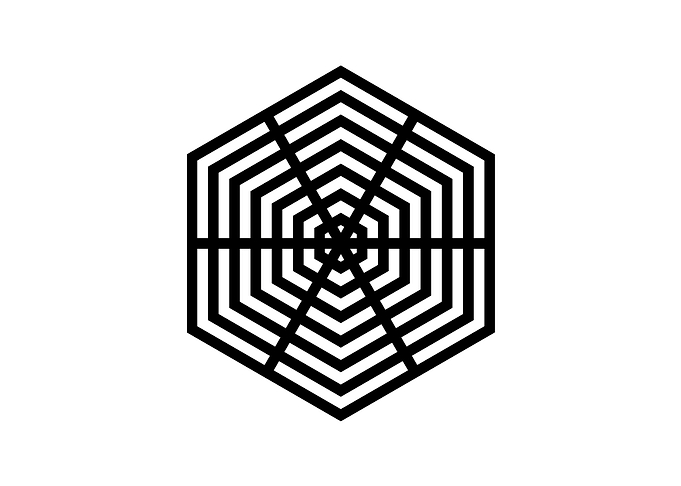 Black and White Glyph Rune