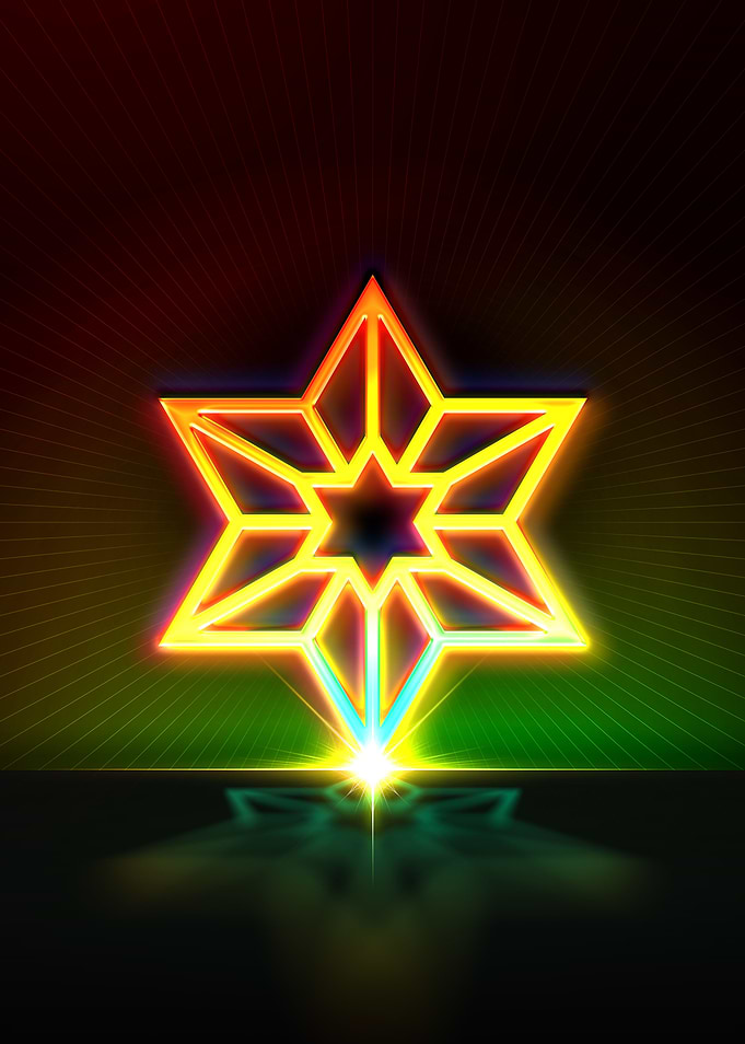 Neon Geometric Glyph Sigil