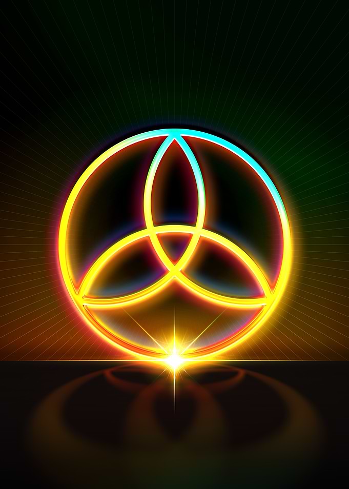 Neon Geometric Glyph Sigil