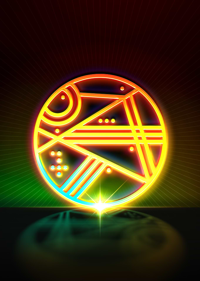 Rainbow Neon Magic Seal