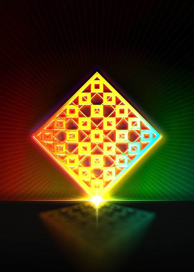 Neon Glyph Mandala Rune