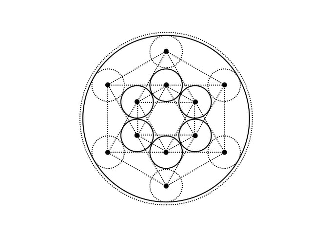 White Sacred Geometry Seal