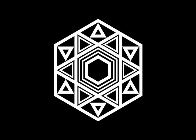 White Sacred Geometry Seal