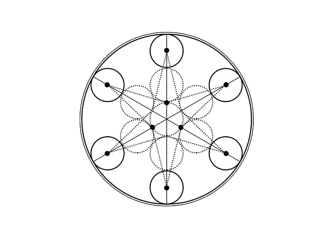 White Sacred Geometry Seal