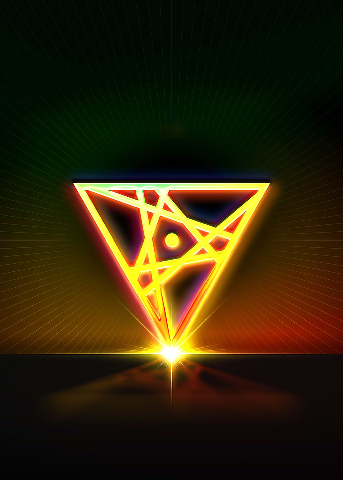 Neon Glyph Mandala Rune