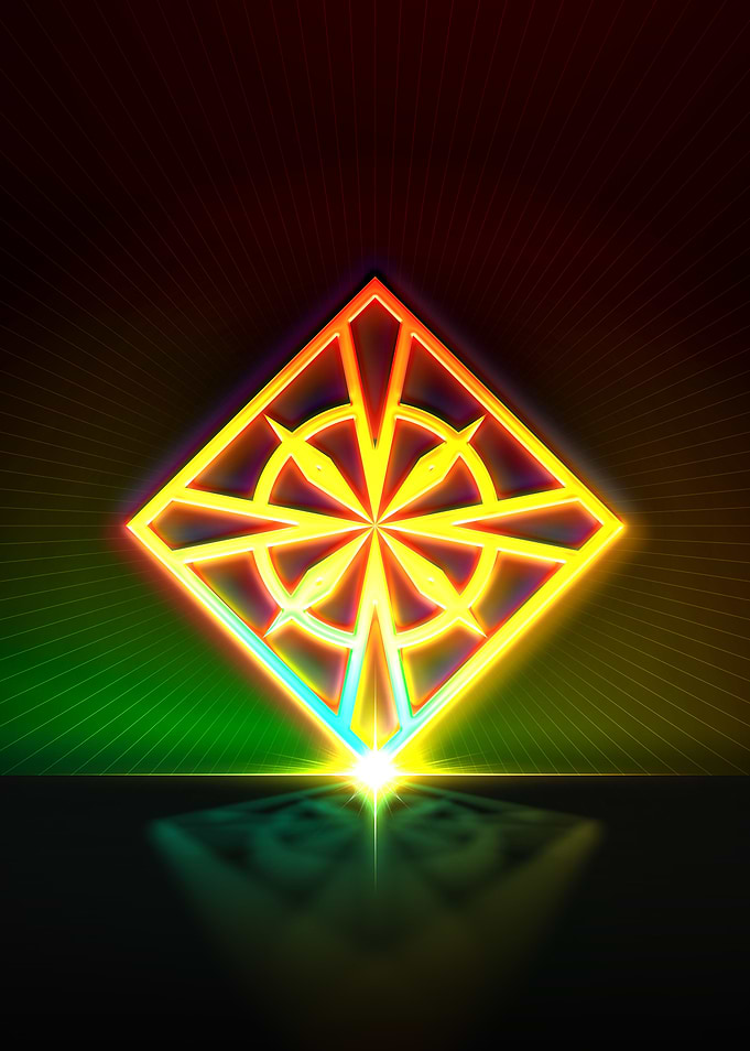 Neon Glyph Mandala Rune