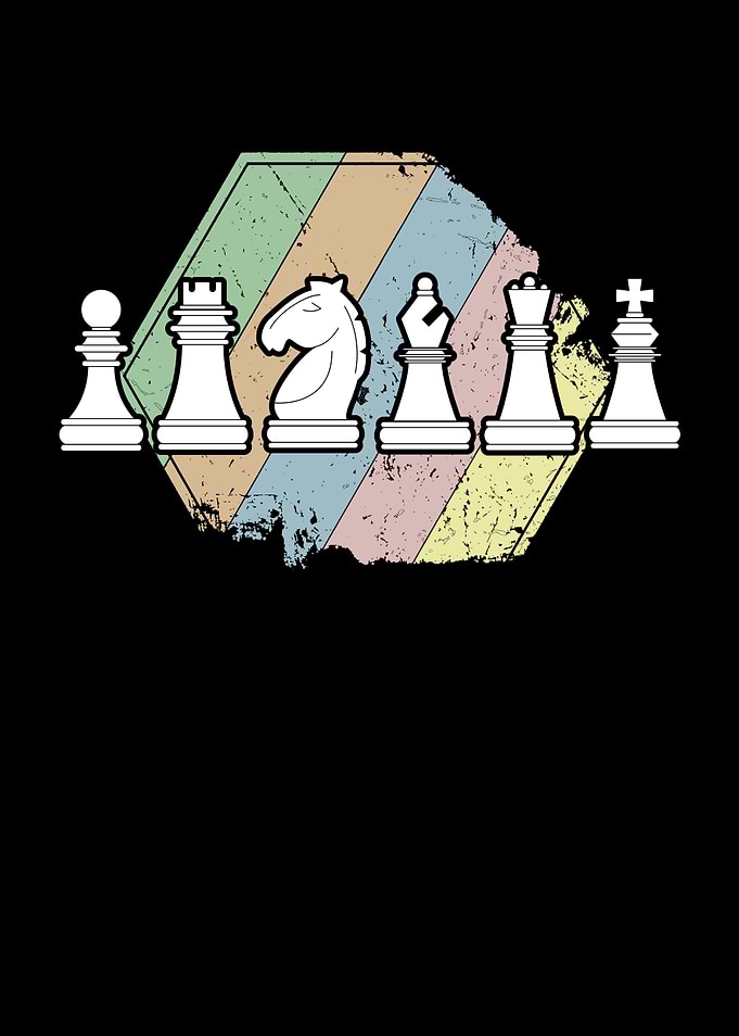 Chess Pieces Retro