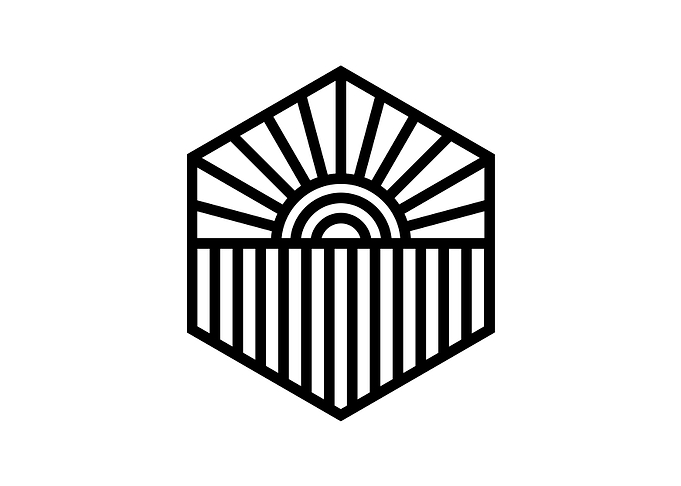 Black Geometric Glyph Rune