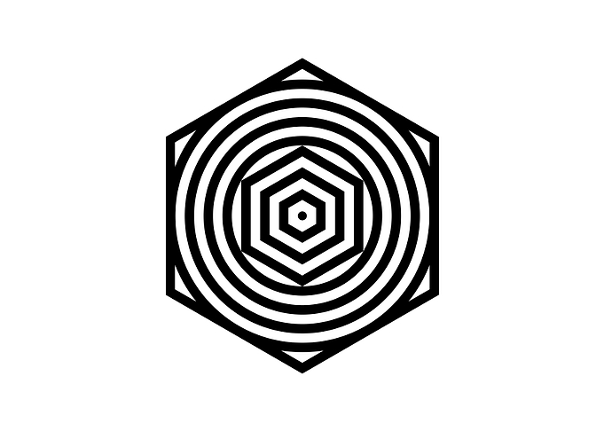 Black Geometric Glyph Rune