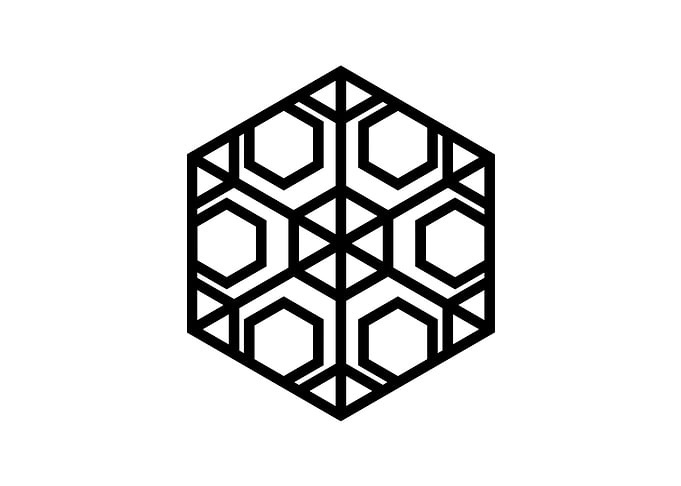 Black Sacred Geometry Rune