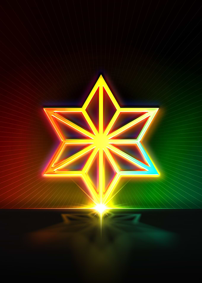 Neon Geometric Glyph Sigil