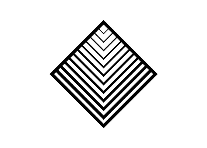 Black Geometric Glyph Rune