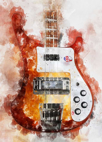 Bass watercolor