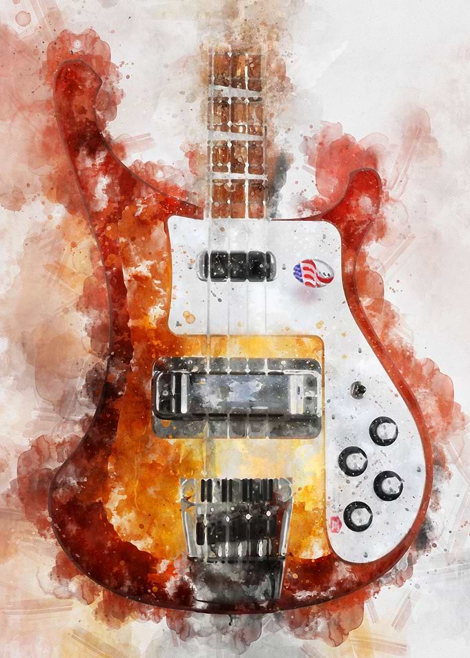 Bass watercolor