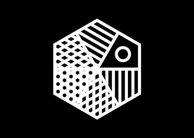 Black Geometric Glyph Rune