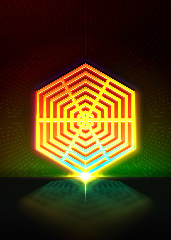 Neon Geometric Glyph Sigil