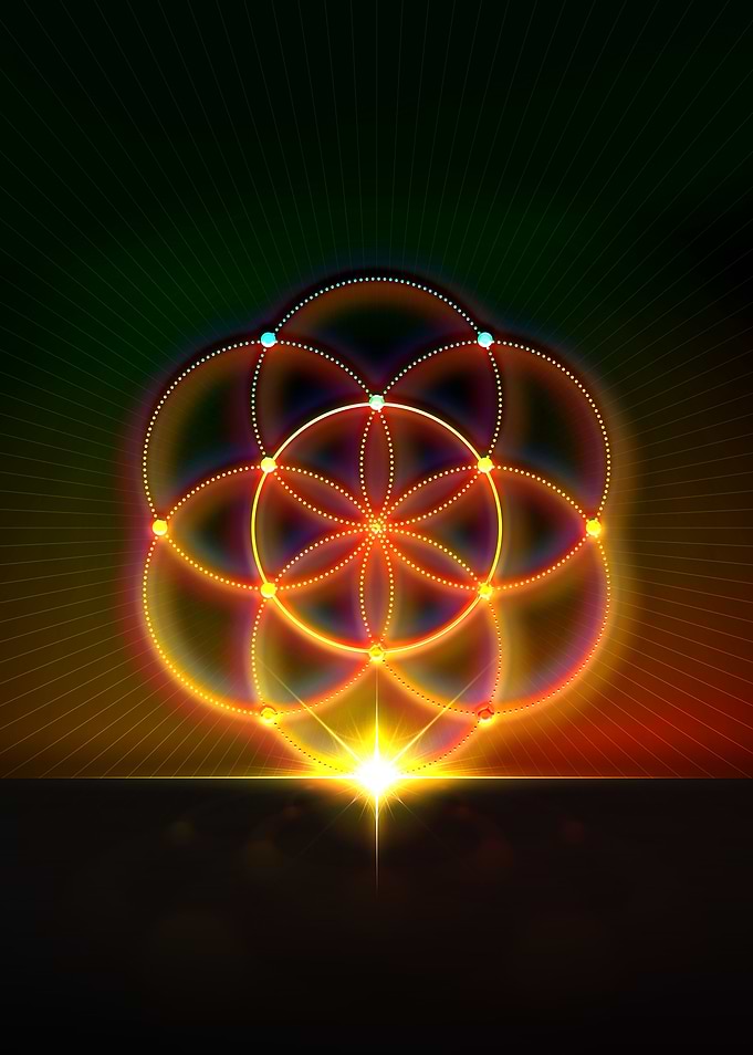 Neon Glyph Mandala Rune
