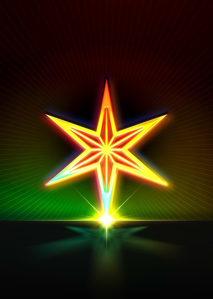 Neon Geometric Glyph Sigil