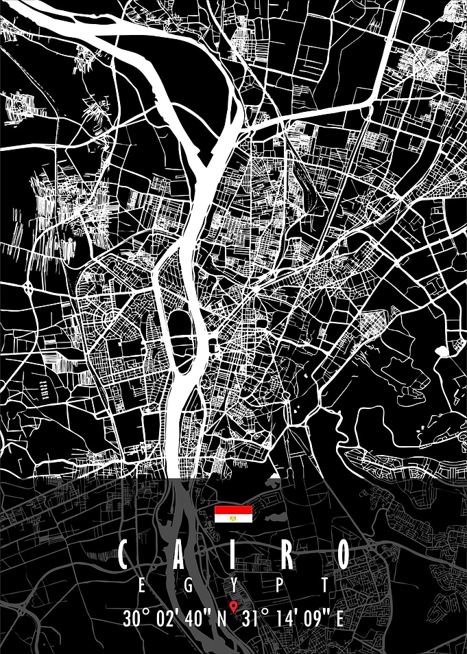 CAIRO MAP EGYPT
