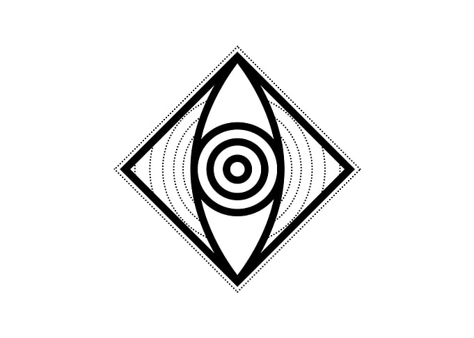 Black Geometric Glyph Rune