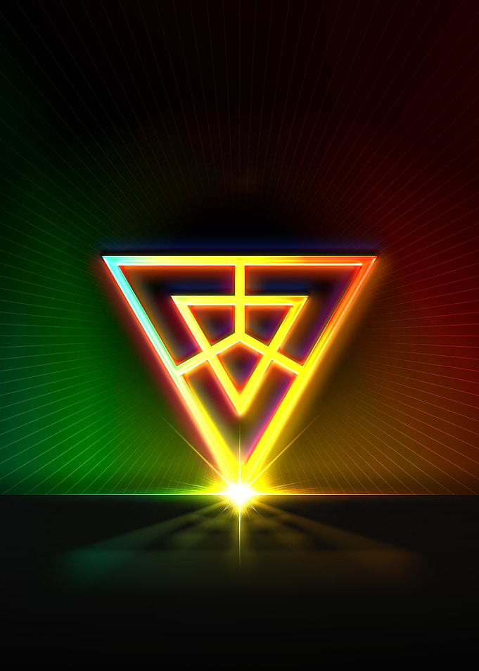 Neon Glyph Mandala Rune