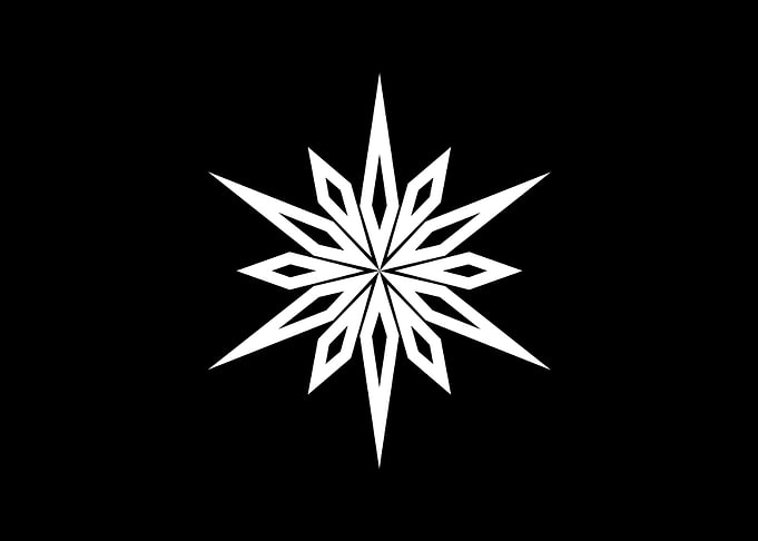 White Glyph Mandala Rune
