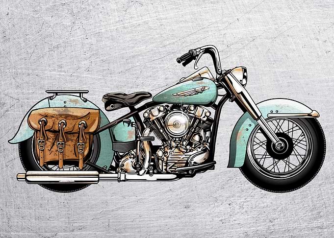 Motorbike Wall Poster 76