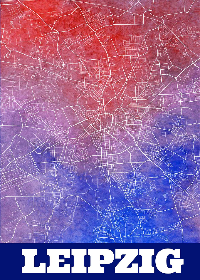 Leipzig Sachsen City Map