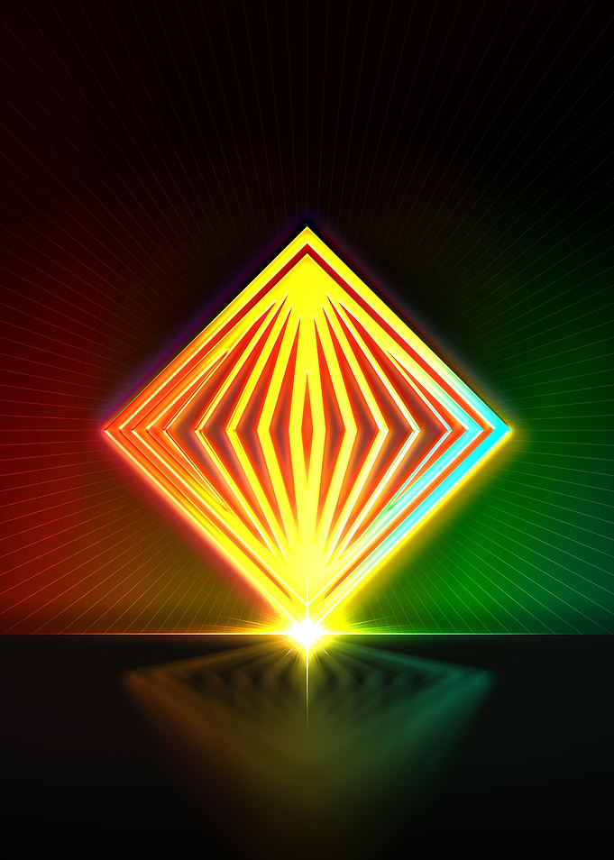 Neon Glyph Mandala Rune