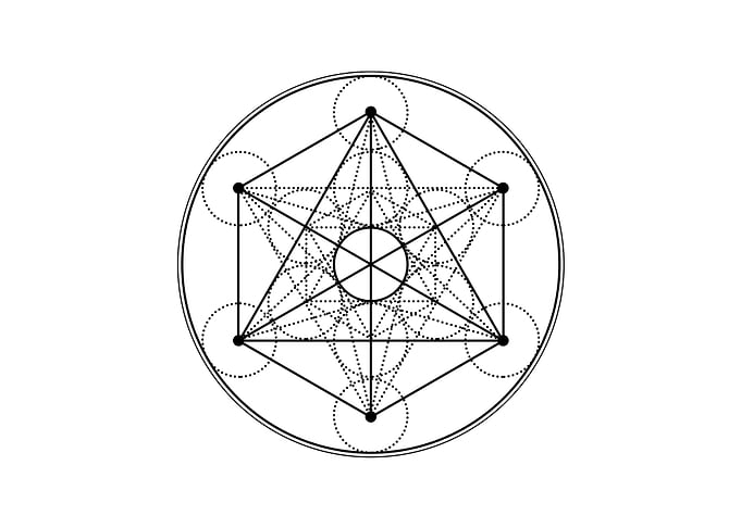 Black Sacred Geometry Rune
