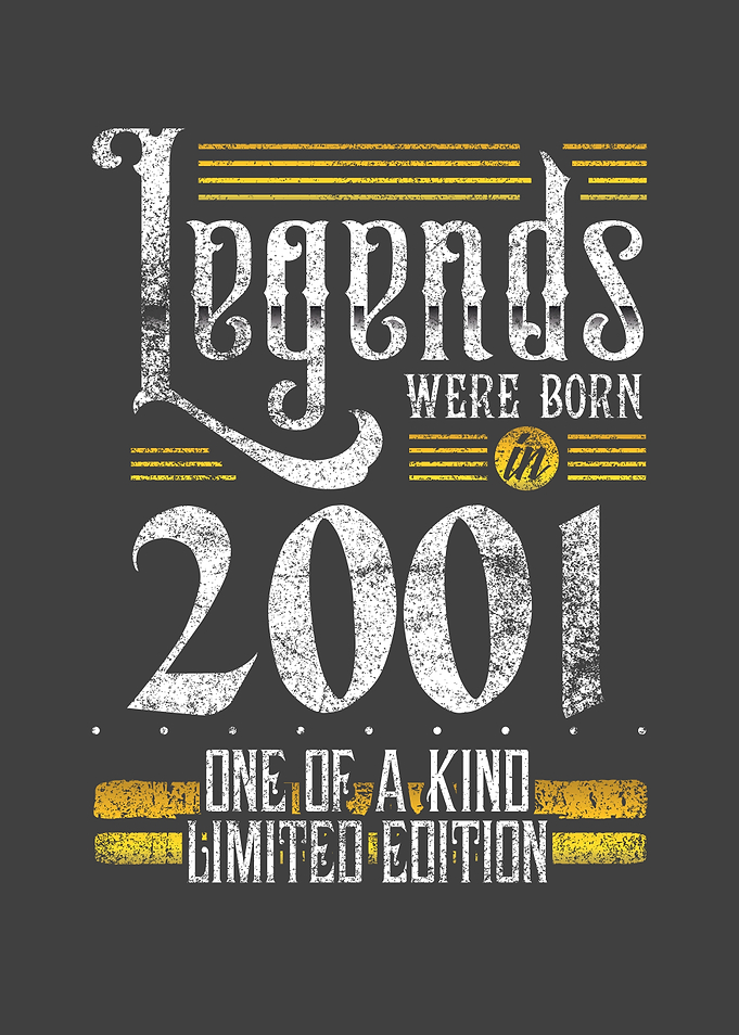 Legends were born in 2001