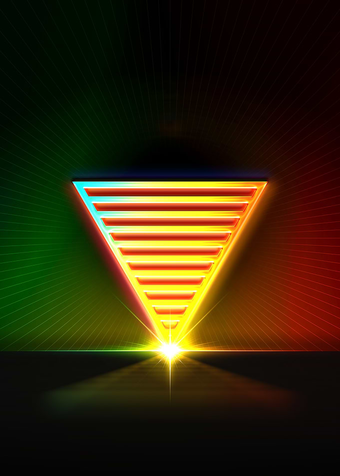 Neon Geometric Glyph Sigil