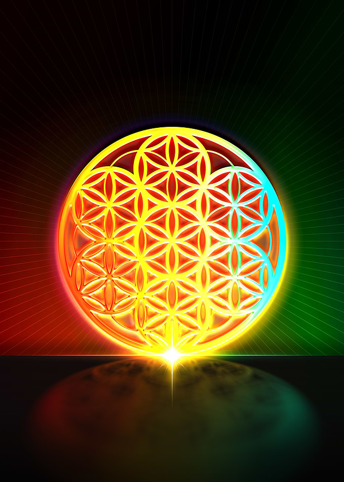 Neon Glyph Mandala Rune