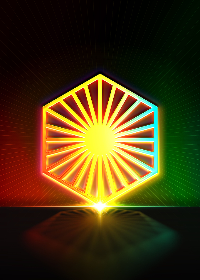 Neon Sacred Geometry Glyph