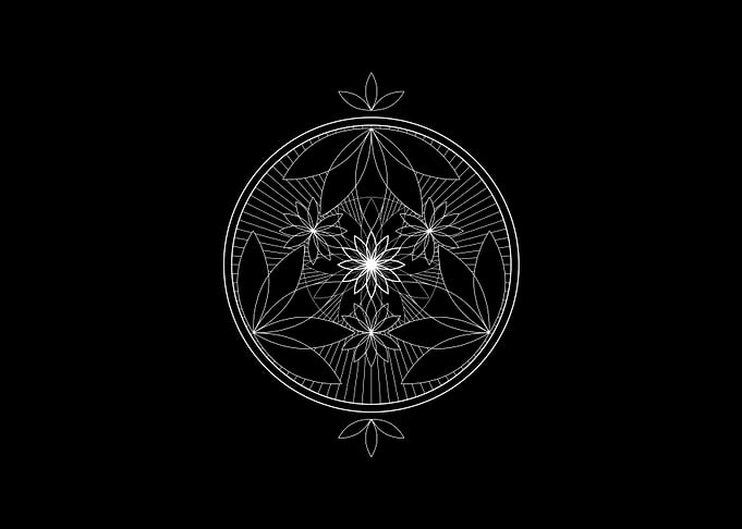White Sacred Geometry Seal