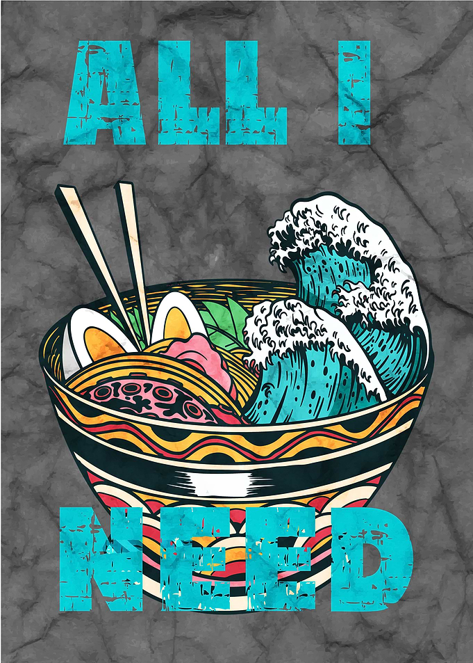 Anime Ramen Bowl Wall Art