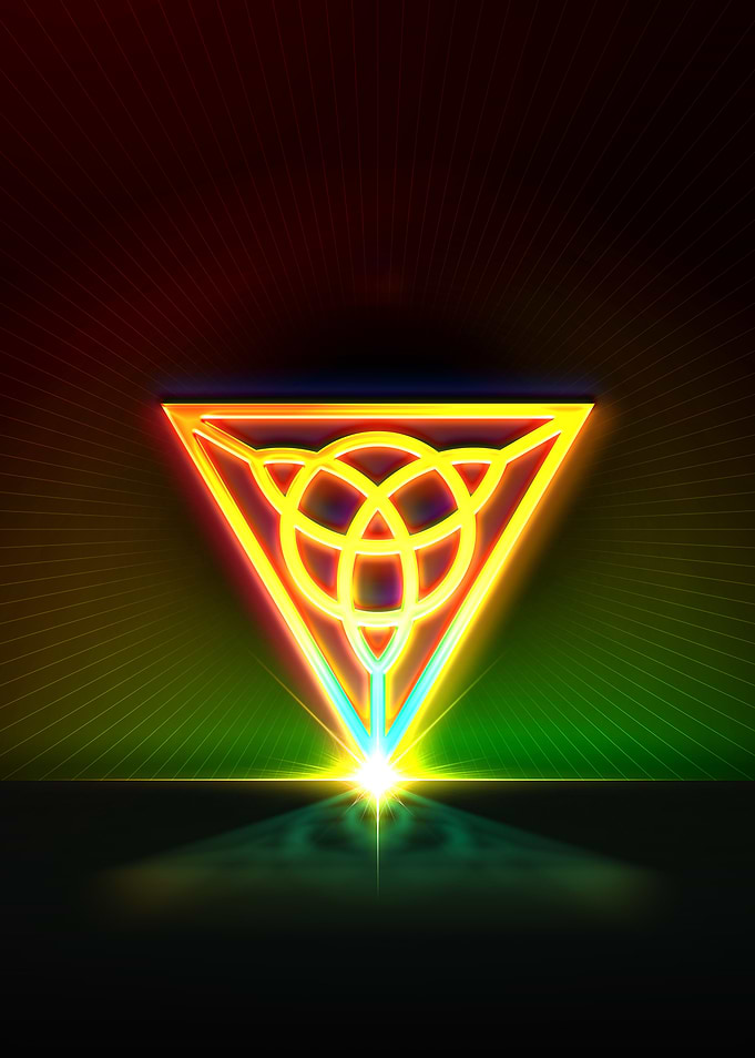 Neon Glyph Mandala Rune