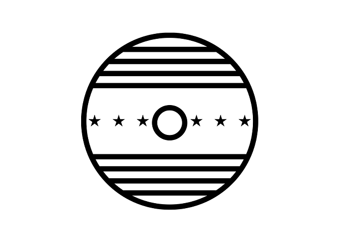 Black and White Glyph Rune