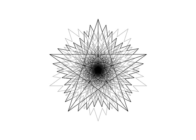 Black Sacred Geometry Rune
