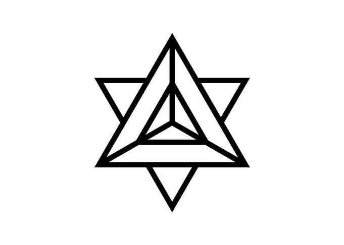 White Sacred Geometry Seal