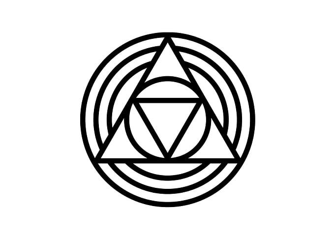 Black Glyph Mandala Rune