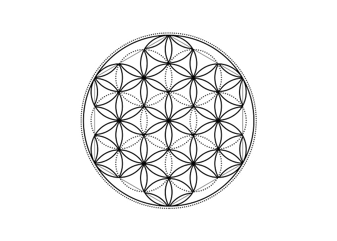 Black Sacred Geometry Rune