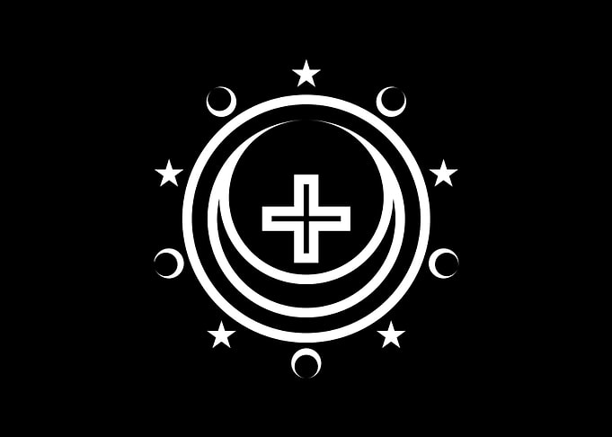 White Glyph Mandala Rune
