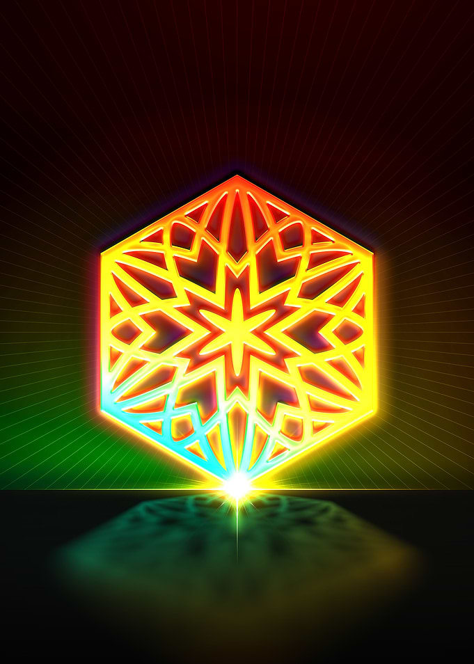 Neon Glyph Mandala Rune