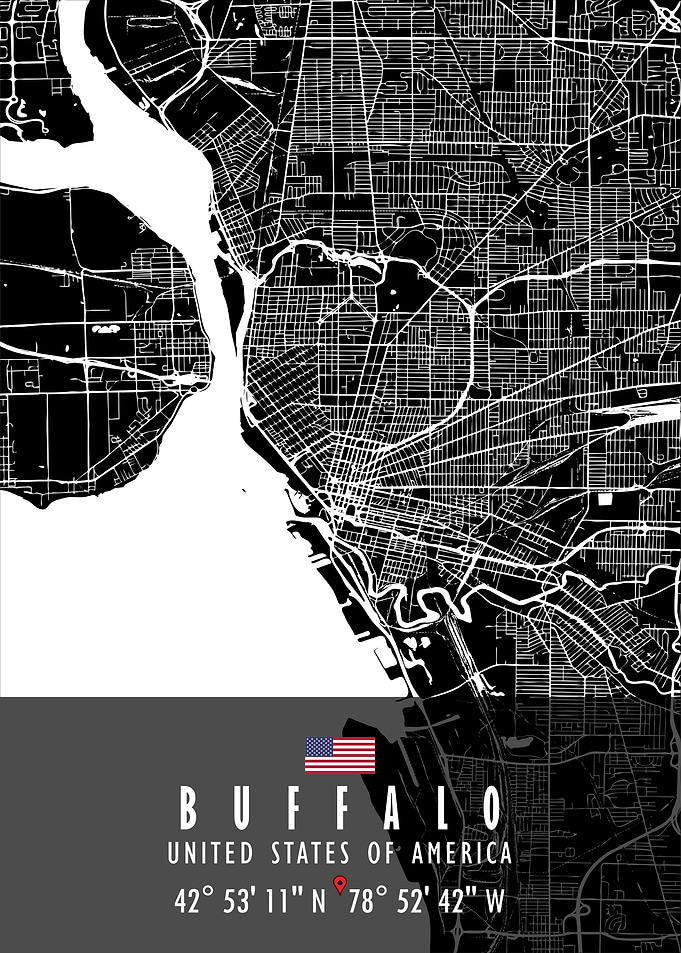 BUFFALO MAP USA